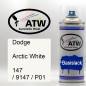 Preview: Dodge, Arctic White, 147 / 9147 / P01: 400ml Sprühdose, von ATW Autoteile West.